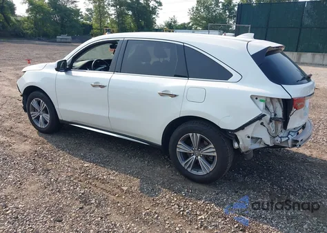 2019 Acura Mdx Standard z USA, uszkodzony, nr VIN 5J8YD4H32KL037017